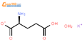 L-谷氨酸钾盐 一水合物结构式图片|6382-01-0结构式图片