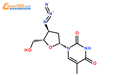 3'-叠氮-3'-脱氧胸苷结构式图片|30516-87-1结构式图片