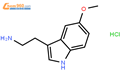 5-甲氧基色胺盐酸盐结构式图片|66-83-1结构式图片