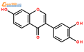 3',4',7-三羟基异黄酮结构式图片|485-63-2结构式图片