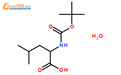 N-BOC-L-亮氨酸一水物结构式图片|200936-87-4结构式图片