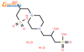 哌嗪-1,4-双(2-羟基丙烷磺酸)二水合物[生物研究用Good's缓冲液中的成分]结构式图片|68189-43-5结构式图片