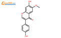黄豆黄素(4',7-二羟基-6-甲氧基异黄酮)结构式图片|40957-83-3结构式图片
