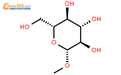 甲基 Β-D-吡喃葡萄糖苷结构式图片|709-50-2结构式图片