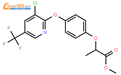 2-[4-(3-氯-5-三氟甲基-2-吡啶氧基)苯氧基]丙酸甲酯结构式图片|72619-32-0结构式图片