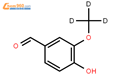 4-Hydroxy-3-methoxybenzaldehyde-d3结构式图片|74495-74-2结构式图片