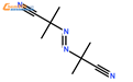 偶氮二异丁腈99.9%结构式图片|78-67-1结构式图片