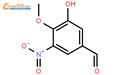 3-羟基-4-甲氧基-5-硝基苯甲醛结构式图片|80547-69-9结构式图片