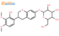 7,2’-二羟基-3’,4’-二甲氧基-异黄烷-7-O-β-D-葡萄糖苷；2’-羟基- 3’,4’-二甲氧基异黄烷-7-O-β-D-吡喃葡萄糖苷结构式图片|94367-43-8结构式图片