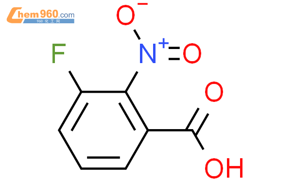 2-硝基-3-氟苯甲酸结构式图片|1000339-51-4结构式图片