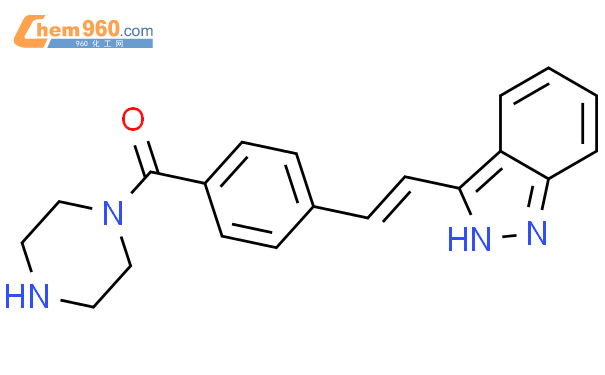 [4-[2-(1H-吲唑-3-基)乙烯基]苯基]-1-哌嗪基甲酮