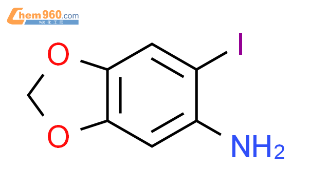 6-碘苯并[d][1,3]二氧代-5-胺结构式图片|1000802-34-5结构式图片