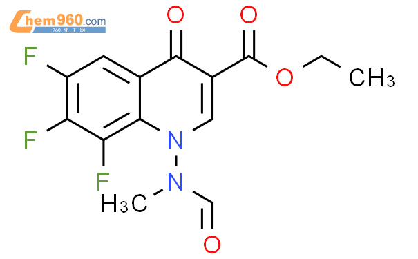 6,7,8-三氟-1-(甲酰基甲基氨基)-4-氧代-1,4-二氢喹啉-3-甲酸乙酯