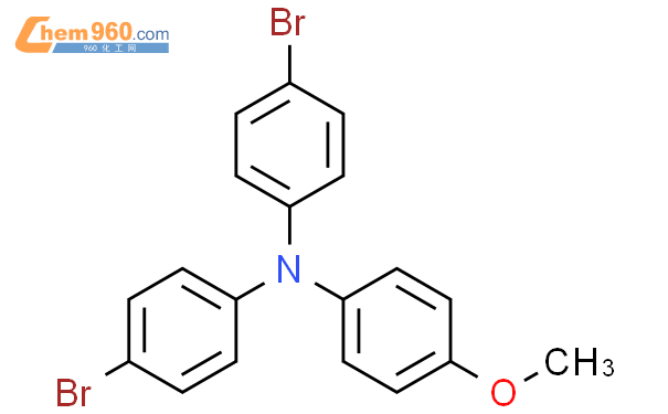 4,4'-二溴-4''-甲氧基三苯胺结构式图片|100308-69-8结构式图片