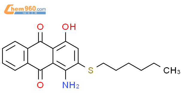 100478 41 9 9 10 Anthracenedione 1 amino 2 hexylthio 4 hydroxy CAS号 100478 41 9 9 10