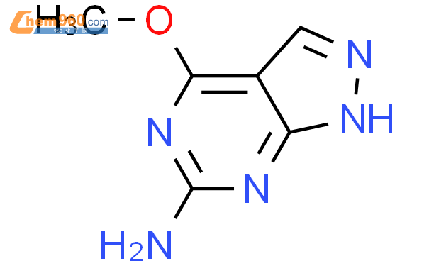 4-甲氧基-1H-吡唑并[3,4-D]嘧啶-6-胺结构式图片|100644-67-5结构式图片
