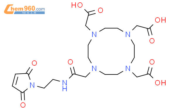 1,4,7,10-Tetraazacyclododecane-1,4,7-triacetic acid, 10-[2-[[2-(2,5-dihydro-2,5-dioxo-1H-pyrrol-1-yl)ethyl]amino]-2-oxoethyl]-