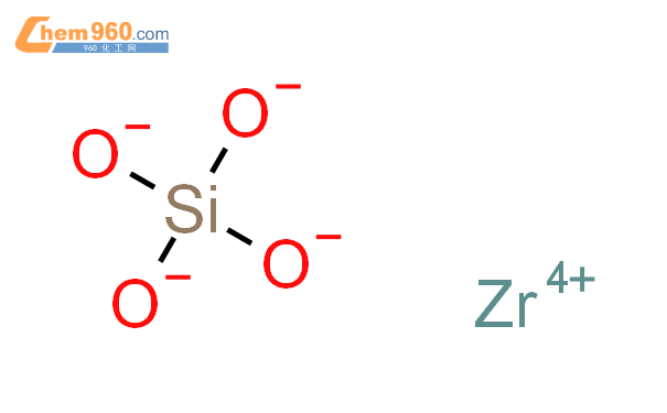 硅酸锆结构式图片|10101-52-7结构式图片