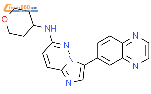 3-(喹噁啉-6-基)-n-(四氢-2H-吡喃-4-基)咪唑并[1,2-b]吡嗪-6-胺「CAS号：1012345-32-2」 – 960化工网