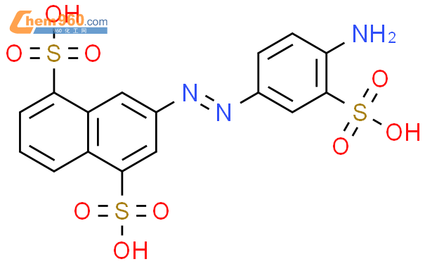 3-[(4-amino-3-sulfophenyl)diazenyl]naphthalene-1,5-disulfonic acid