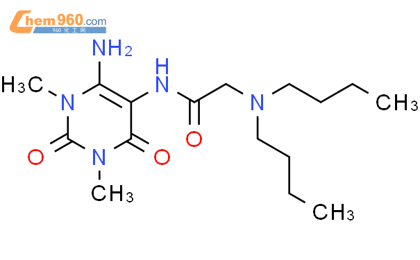 (6CI)-6-氨基-5-(2-二丁基氨基乙酰氨基)-1,3-二甲基-尿嘧啶