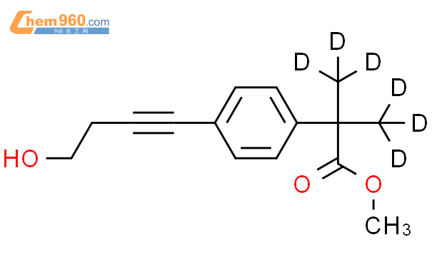 4-(4-Hydroxy-1-butynl)-α,α-di-(methyl-D3)-benzeneacetic Acid Methyl Ester