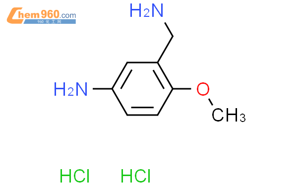 5-氨基-2-甲氧基苯甲胺二盐酸盐结构式图片|102677-73-6结构式图片