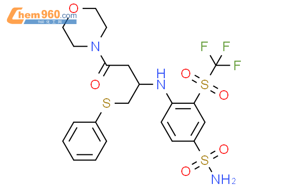 4-[[(1R)-3-(4-吗啉)-3-氧代-1-[(苯基硫代)甲基]丙基]氨基]-3-三氟甲基磺酰基-苯磺酰胺