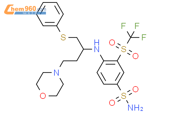 4-[[(1R)-3-(4-吗啉)-1-[(苯基硫代)甲基]丙基]氨基]-3-[(三氟甲基)磺酰基]苯磺酰胺