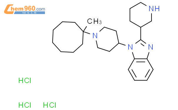 1 1 1 甲基环辛基 哌啶 4 基 2 哌啶 3 基 1h 苯并[d]咪唑三盐酸盐「cas号：1028969 49 4」 960化工网