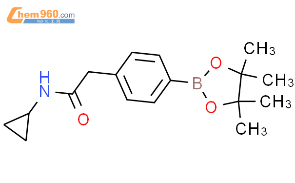 4-(N-环丙基氨基羰基)甲基苯硼酸频那醇酯