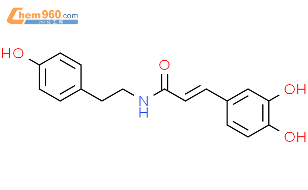 N-反式咖啡酰酪胺结构式图片|103188-48-3结构式图片