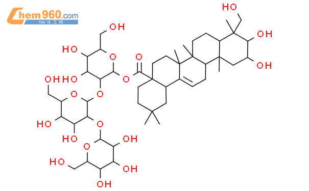 瓜子金皂苷乙结构式