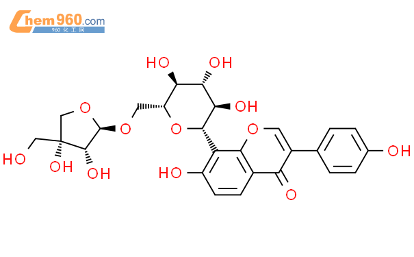 芹糖葛根素苷结构式图片|103654-50-8结构式图片