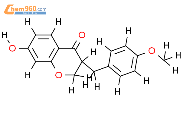 2,3-二氢-7-羟基-3-[(4-甲氧基苯基)甲基]-4H-1-苯并吡喃-4-酮结构式图片|103680-87-1结构式图片