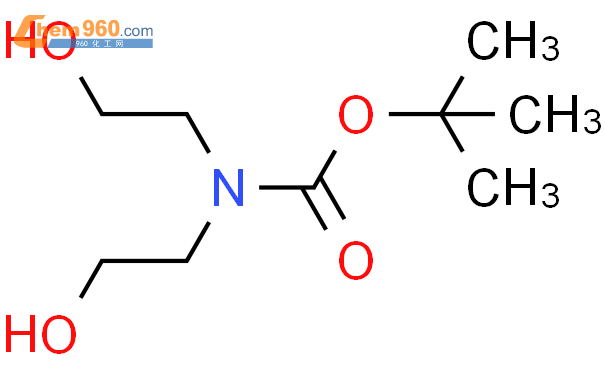N-叔丁氧羰基二乙醇胺结构式图片|103898-11-9结构式图片
