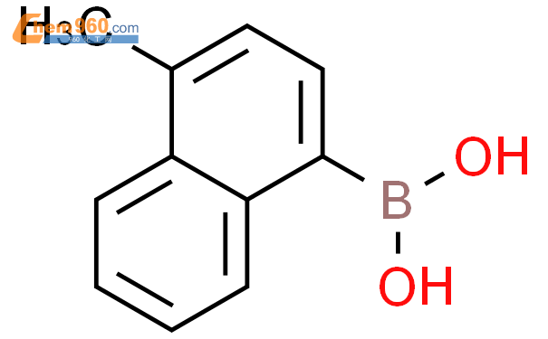 4-甲基-1-萘硼酸结构式图片|103986-53-4结构式图片