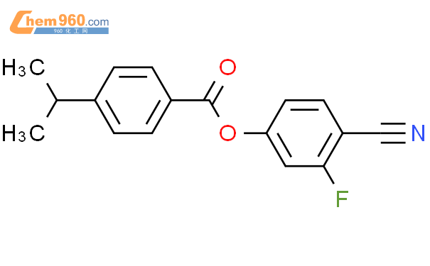 (4-cyano-3-fluorophenyl) 4-propan-2-ylbenzoate「CAS号：104020-20-4」 – 960化工网