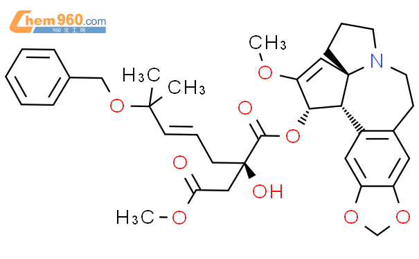 (R,E)-1-cephalotaxyl 4-methyl 2-(4-(benzyloxy)-4-methylpent-2-enyl)-2-hydroxysuccinate