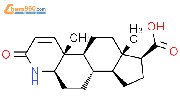 1-雄烯-3-酮-4-杂氮-17b-羧酸结构式图片|104239-97-6结构式图片