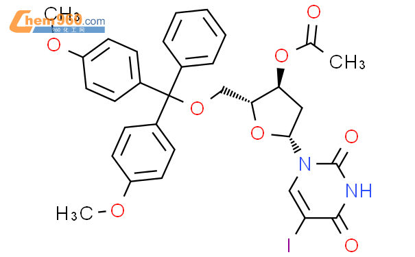 Uridine,5'-O-[bis(4-methoxyphenyl)phenylmethyl]-2'-deoxy-5-iodo-