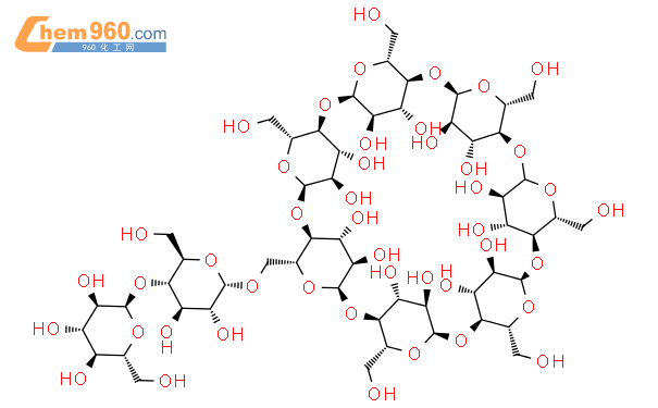 6-O-α-麦芽糖基-β-环糊精结构式