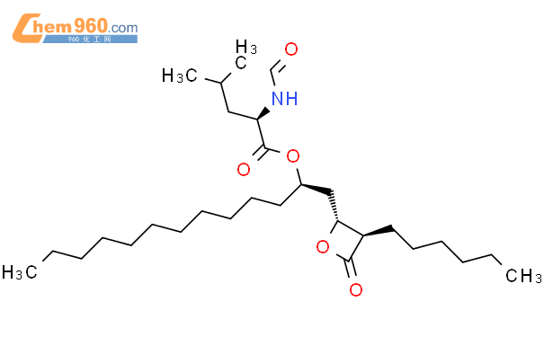 N-甲酰基-D-亮氨酸 (1R)-1-[[(2R,3R)-3-己基-4-氧代-2-氧杂环丁基]甲基]十二烷基酯