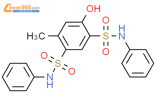 105025-50-1_1,3-Benzenedisulfonamide, 4-hydroxy-6-methyl-N,N'-diphenyl ...