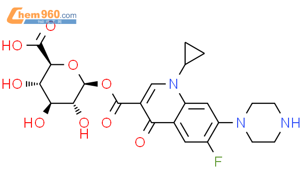 环丙沙星葡糖苷酸结构式图片