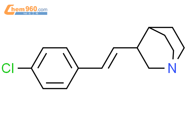 105284 93 3 1 Azabicyclo 2 2 2 octane 3 2 4 chlorophenyl ethenyl 化学