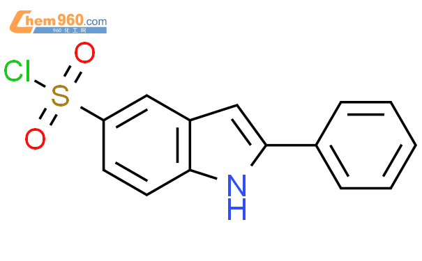 5-氯磺酰基-2-苯基吲哚結構式圖片|1059628-90-8結構式圖片