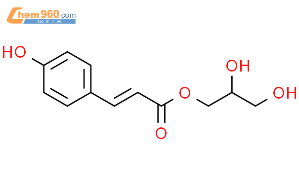 2-Propenoic acid, 3-(4-hydroxyphenyl)-, 2,3-dihydroxypropyl ester, (E)-