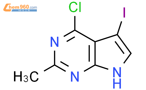 4-氯-5-碘-2-甲基-7H-吡咯并[2,3-d]嘧啶结构式图片|1060815-92-0结构式图片