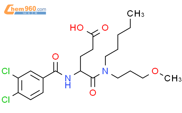 Pentanoic acid,4-[(3,4-dichlorobenzoyl)amino]-5-[(3-methoxypropyl)pentylamino]-5-oxo-